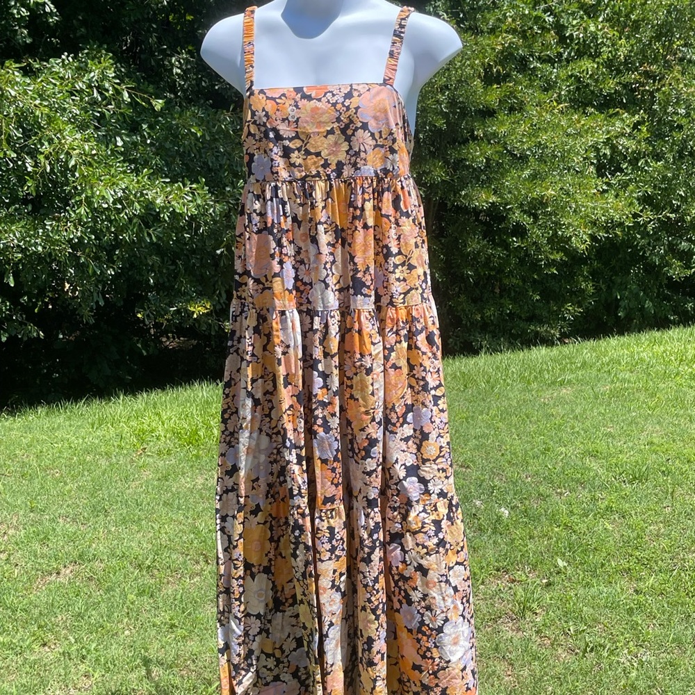 Free People Park Slope Maxi backless dress